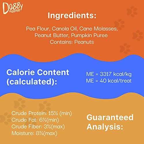 Doggy Delirious Dog Treats Grain Free Peanut Butter Bones