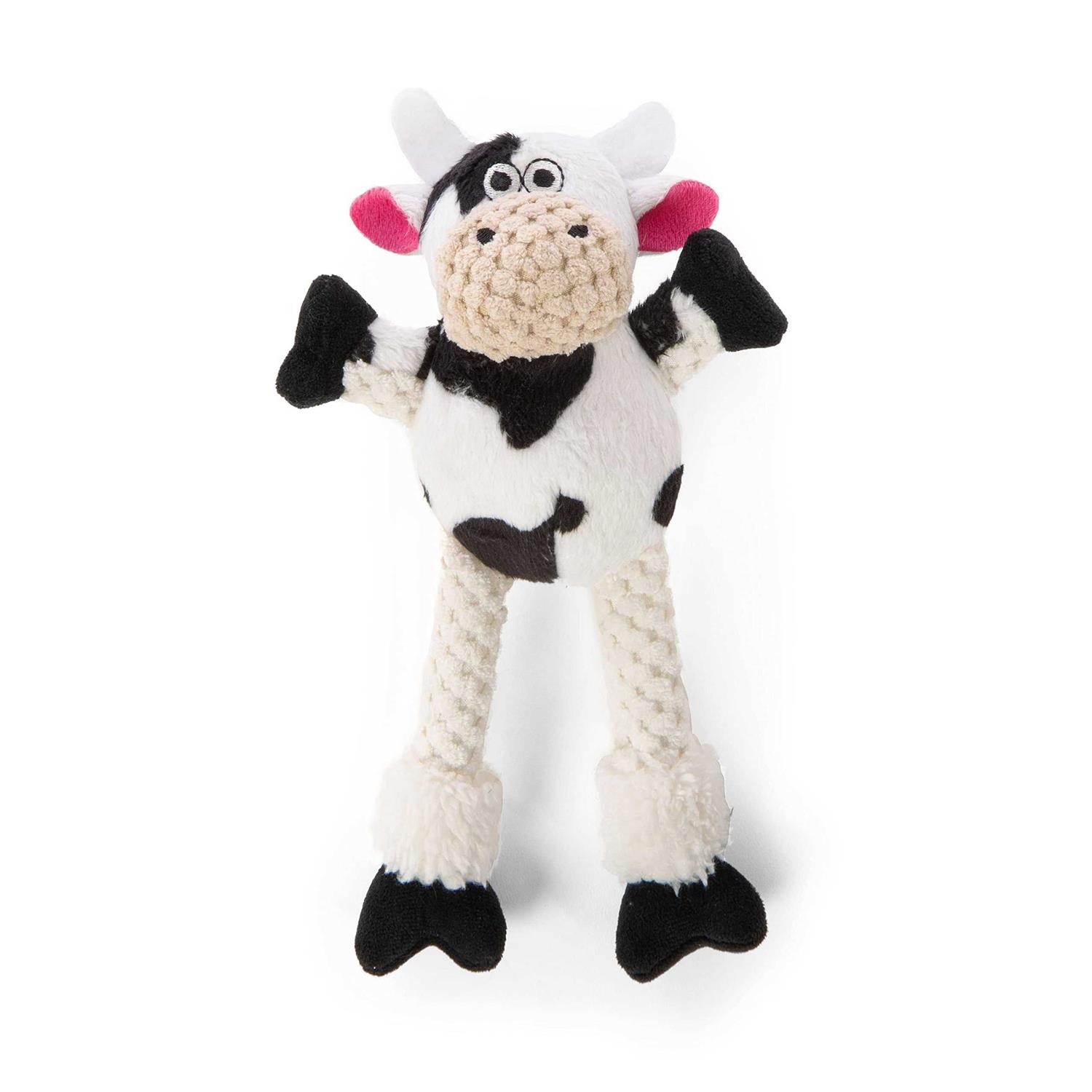 goDog Checkers Skinny Cow Dog Toy