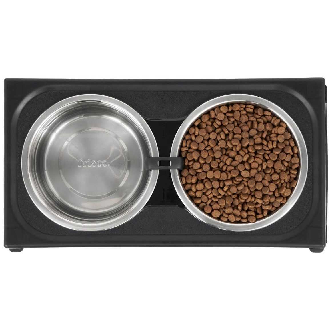 Frisco Stainless Steel Bowls with Adjustable Elevated Holder