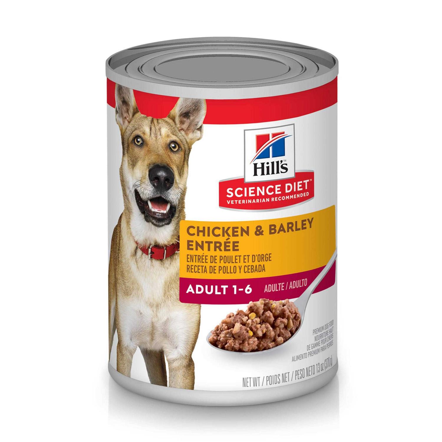 Hill’s Science Diet Adult Chicken & Barley Entree Dog Food