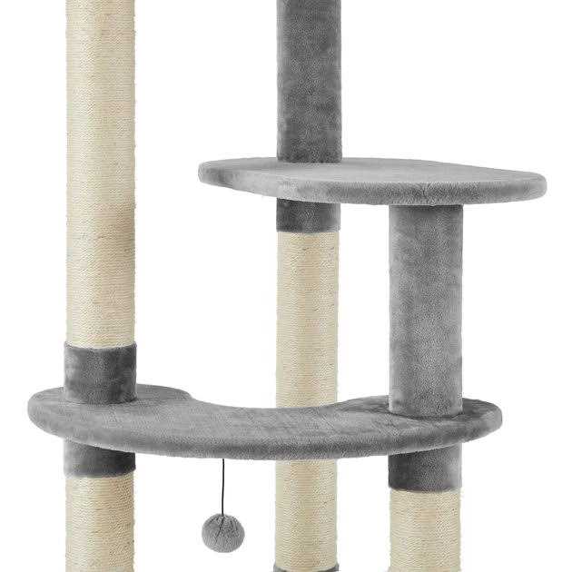 Frisco 59.5-in Heavy Duty Faux Fur Cat Tree Condo