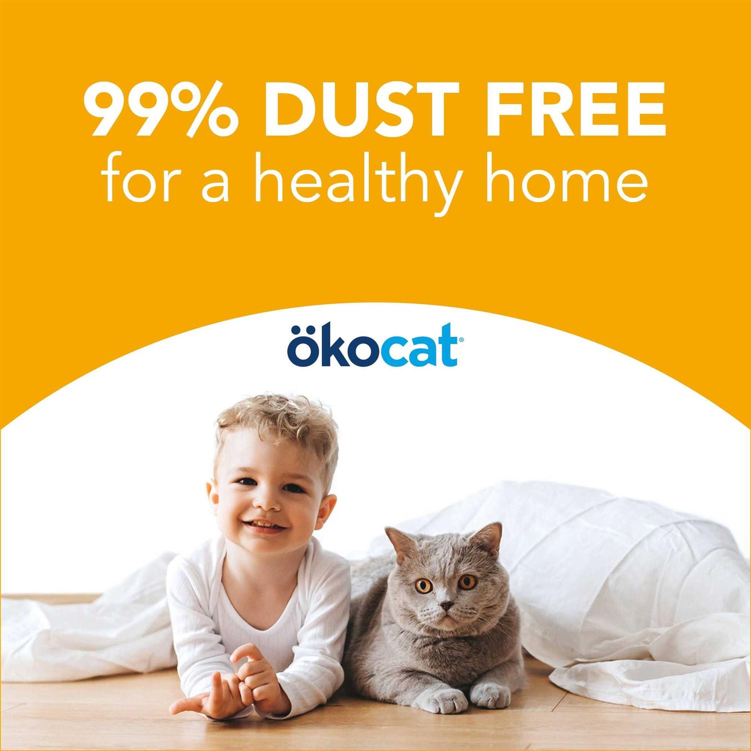 Okocat Unscented Featherweight Clumping Wood Cat Litter