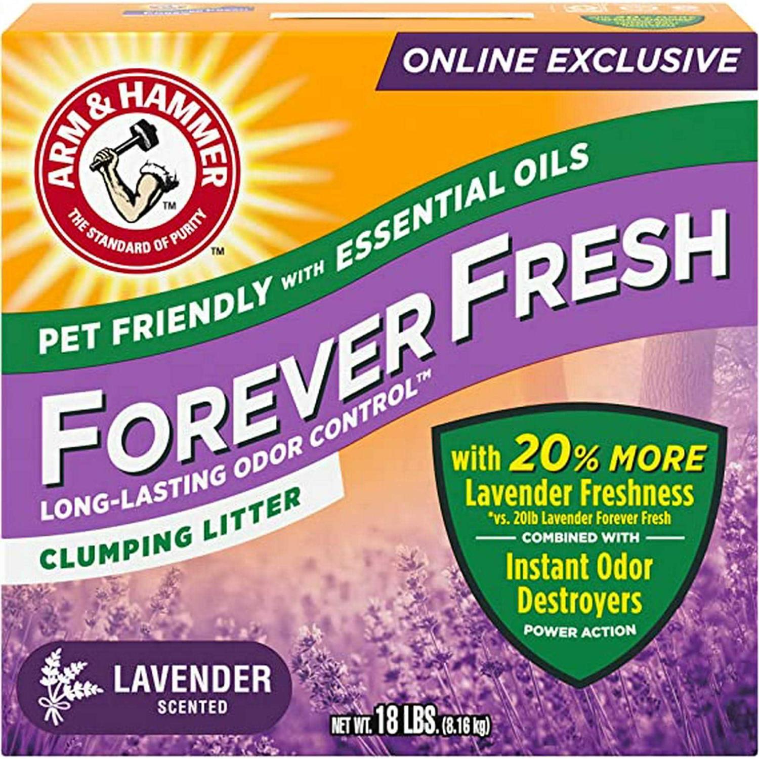 Arm & Hammer Forever Fresh Clumping Cat Litter Lavender