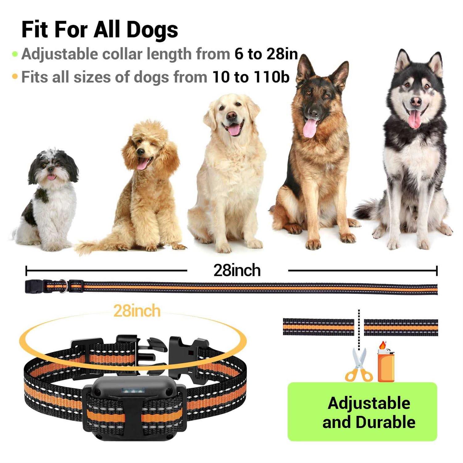 BEBANG 2600FT Dog Training Collar Dog Shock Collar with Remote 3 Modes Beep Vibration Shock