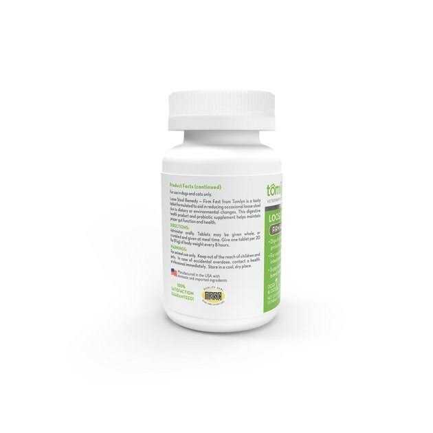 Tomlyn Firm Fast Loose Stool Remedy Supplement Tablet for Dogs and Cats