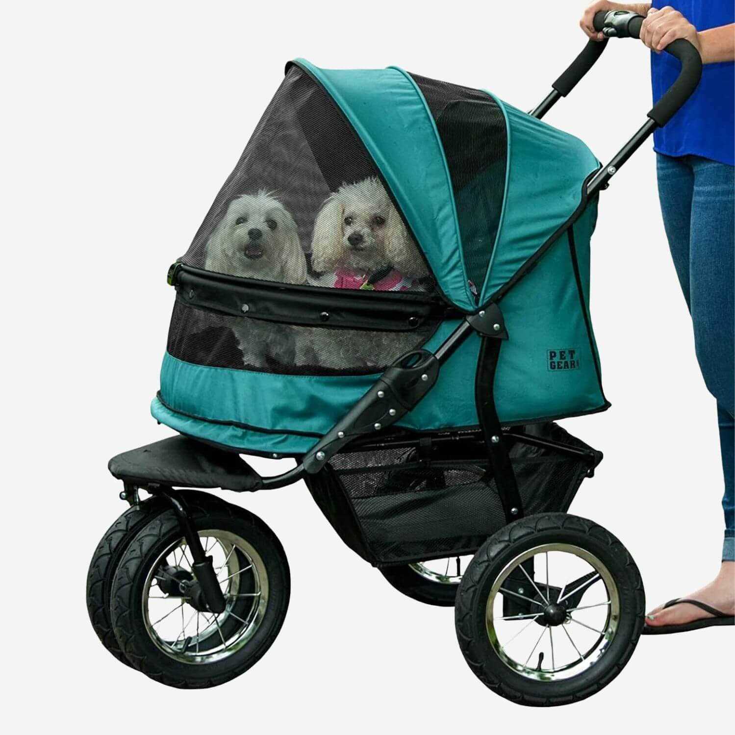 Pet Gear Double No-Zip Pet Stroller
