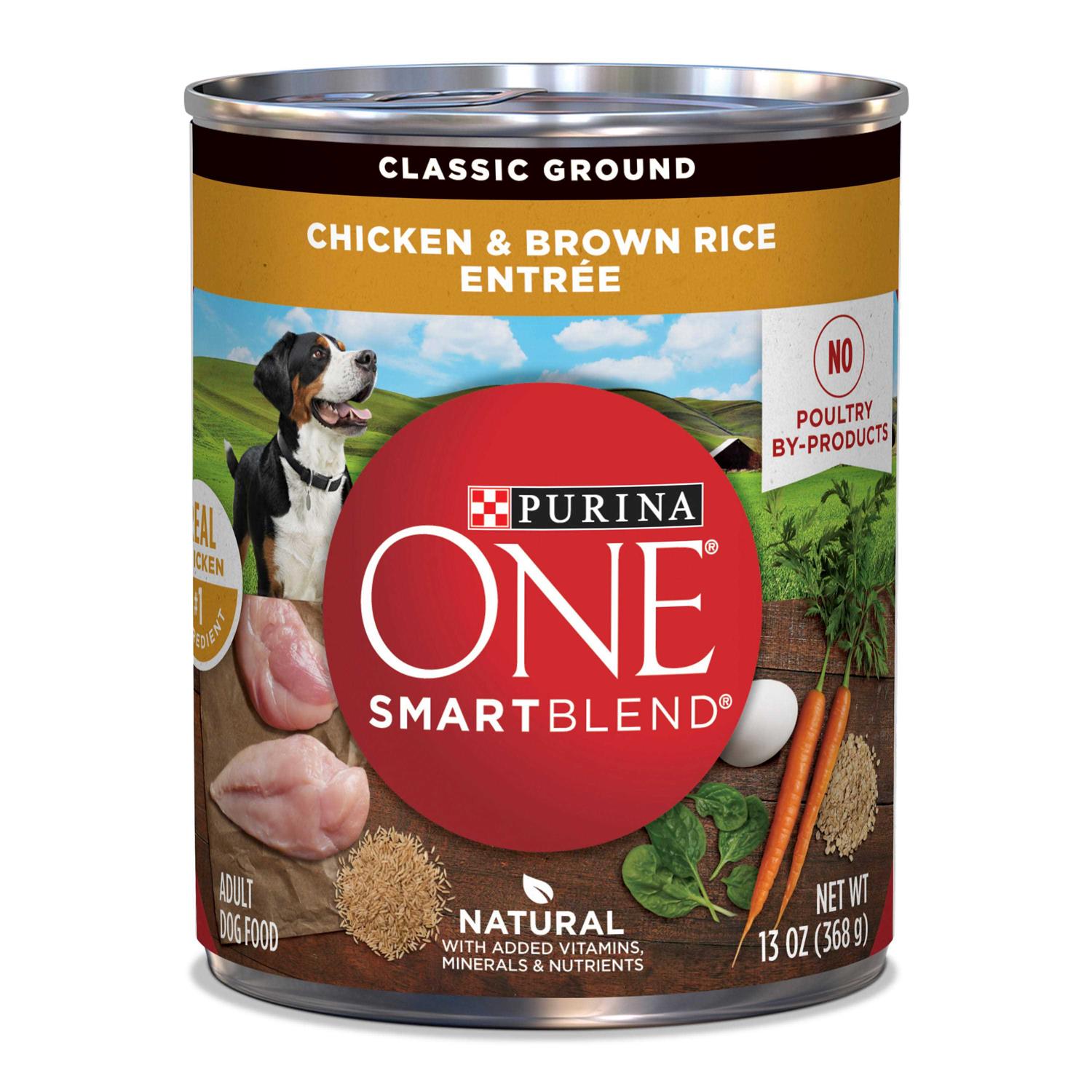 Purina ONE Classic Ground Chicken & Brown Rice Adult Wet Dog Food