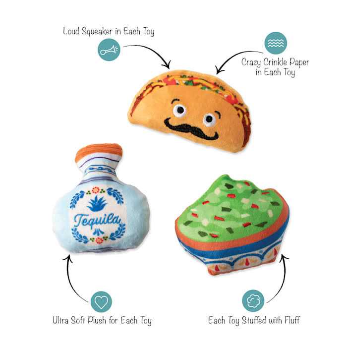 Petshop by Fringe Studio Taco Tuesday Dog Toy Set