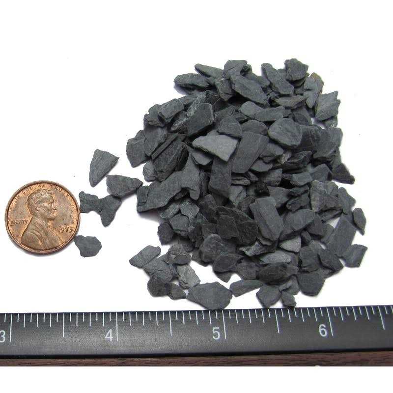 Small World Slate & Stone Natural Slate Stone 1/8 to 1/4 inch Slate Gravel