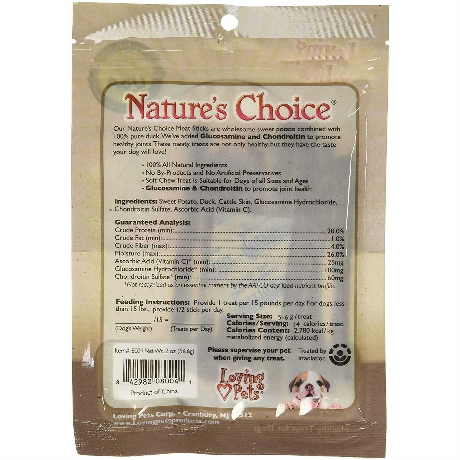 Loving Pets Nature’s Choice Sweet Potato & Duck Meat Sticks