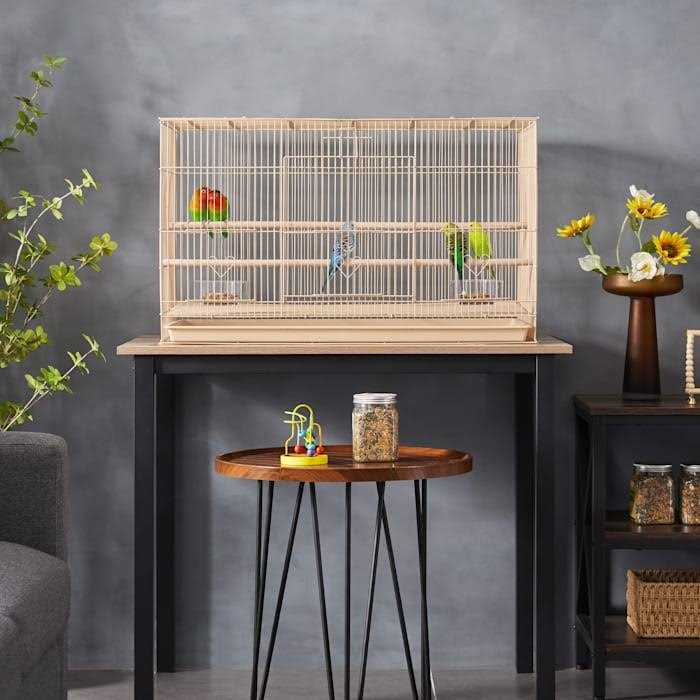 Topeakmart 18 Flight Cage with Slide-Out Tray for Birds