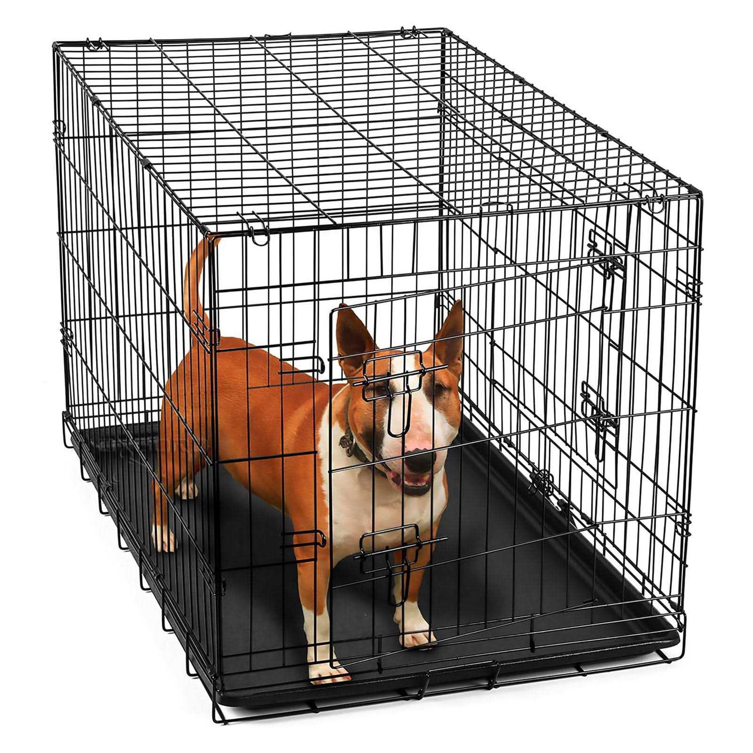 Paws Pals Double-Door Folding Wire Dog Crate