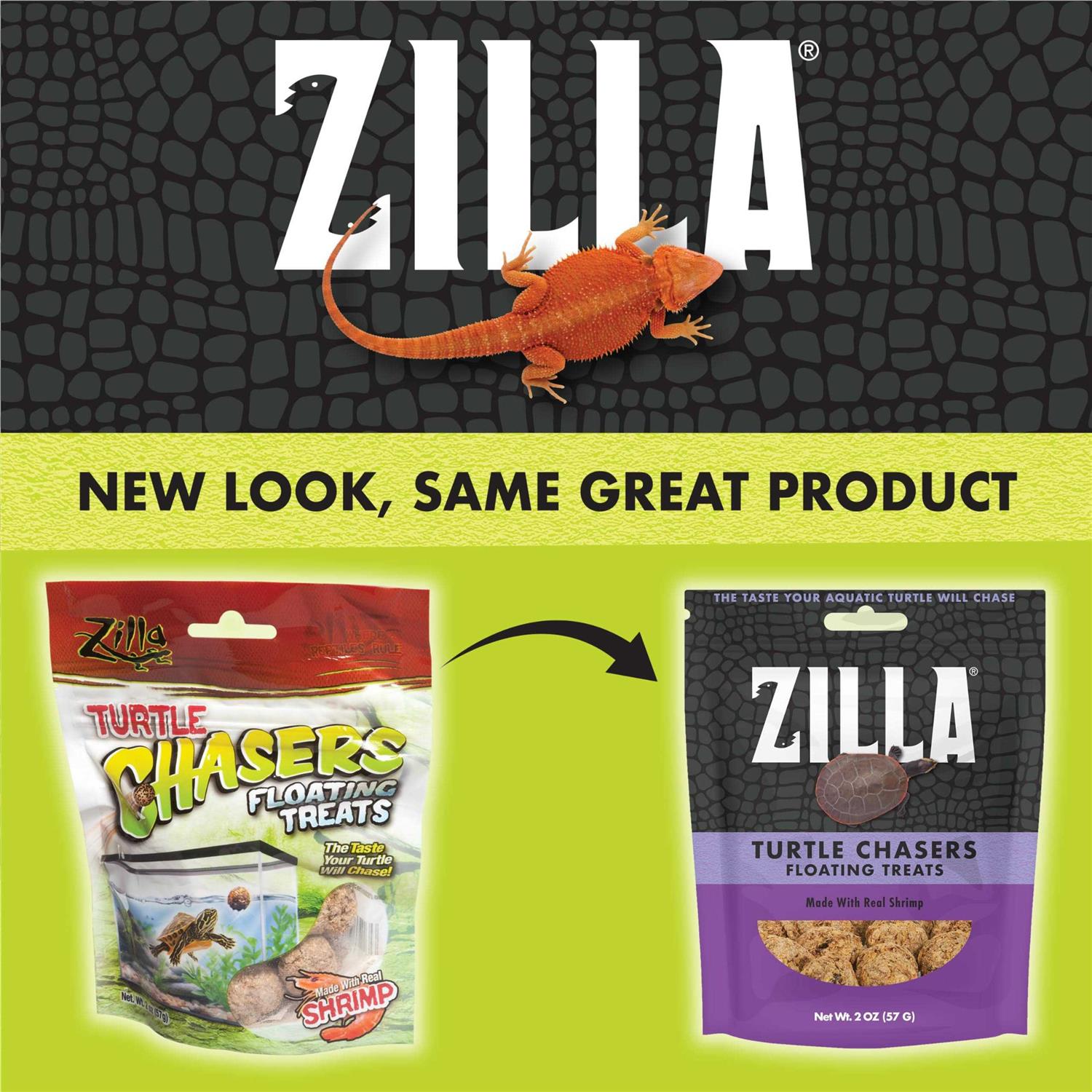 Zilla Chasers Floating Shrimp Turtle Treats