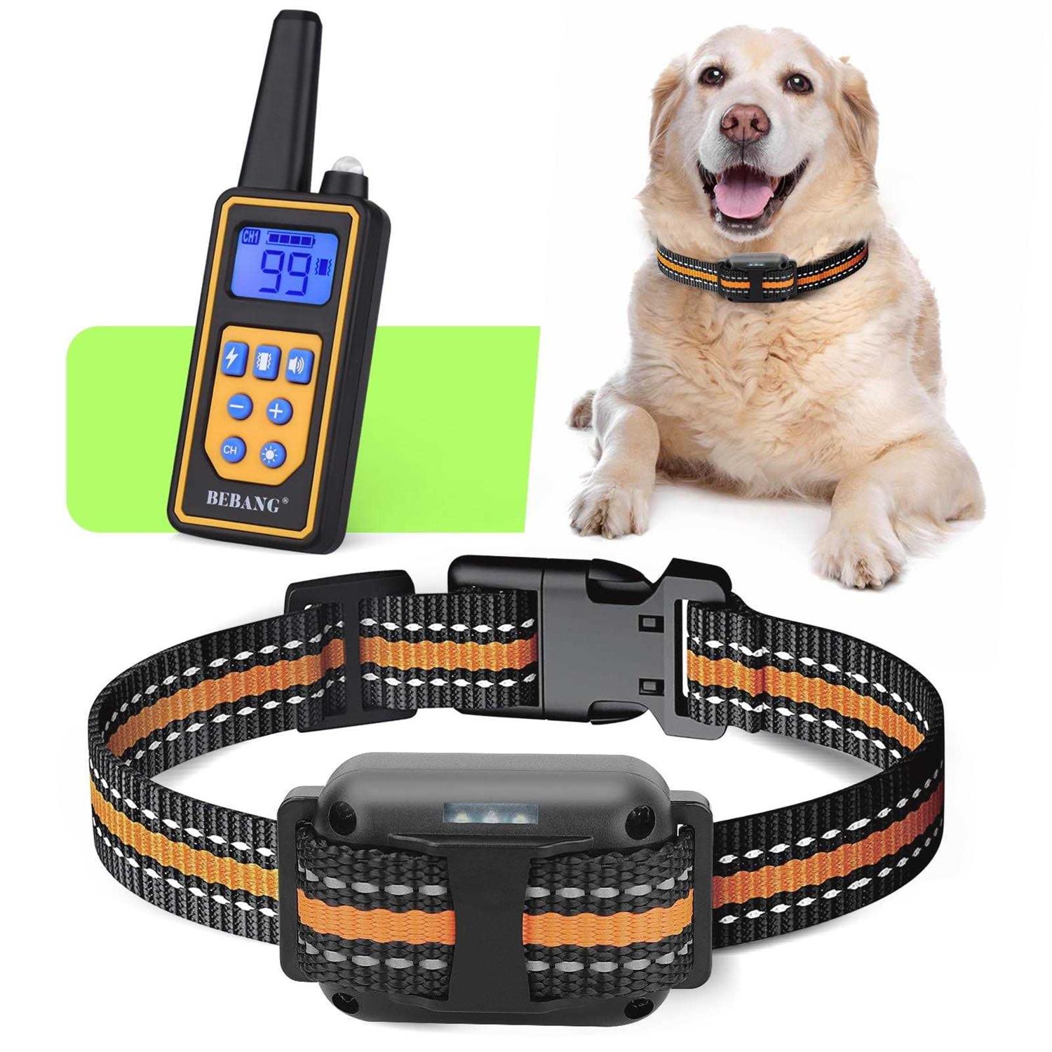 BEBANG 2600FT Dog Training Collar Dog Shock Collar with Remote 3 Modes Beep Vibration Shock