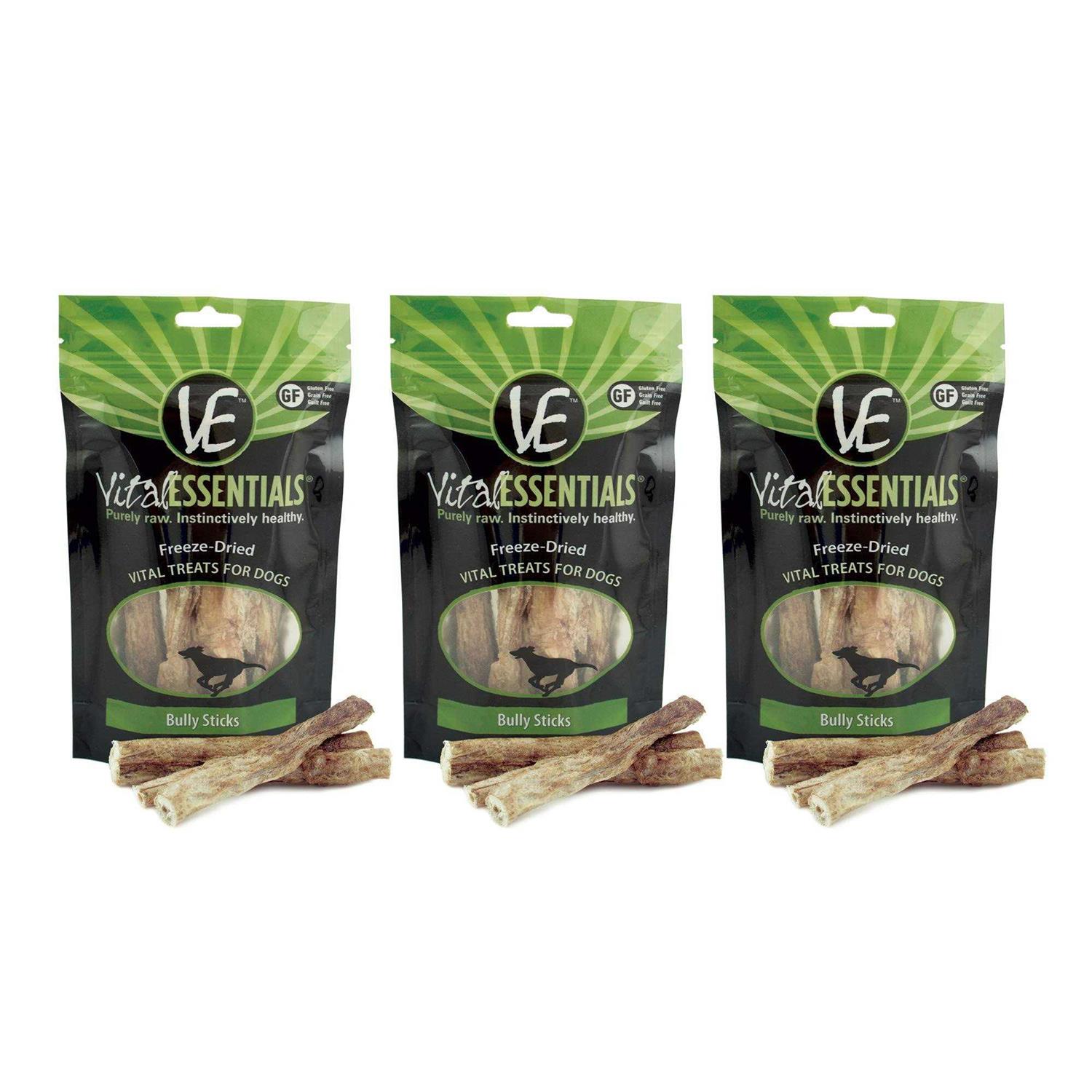 Vital Essentials Bully Sticks Freeze-Dried Dog Treats