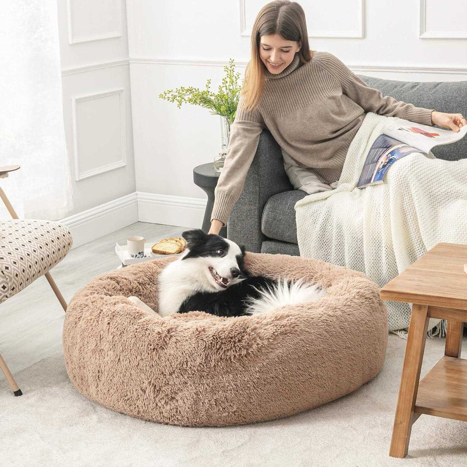 PupsDream The Original Calming Dog Bed Anti Anxiety Dog Bed