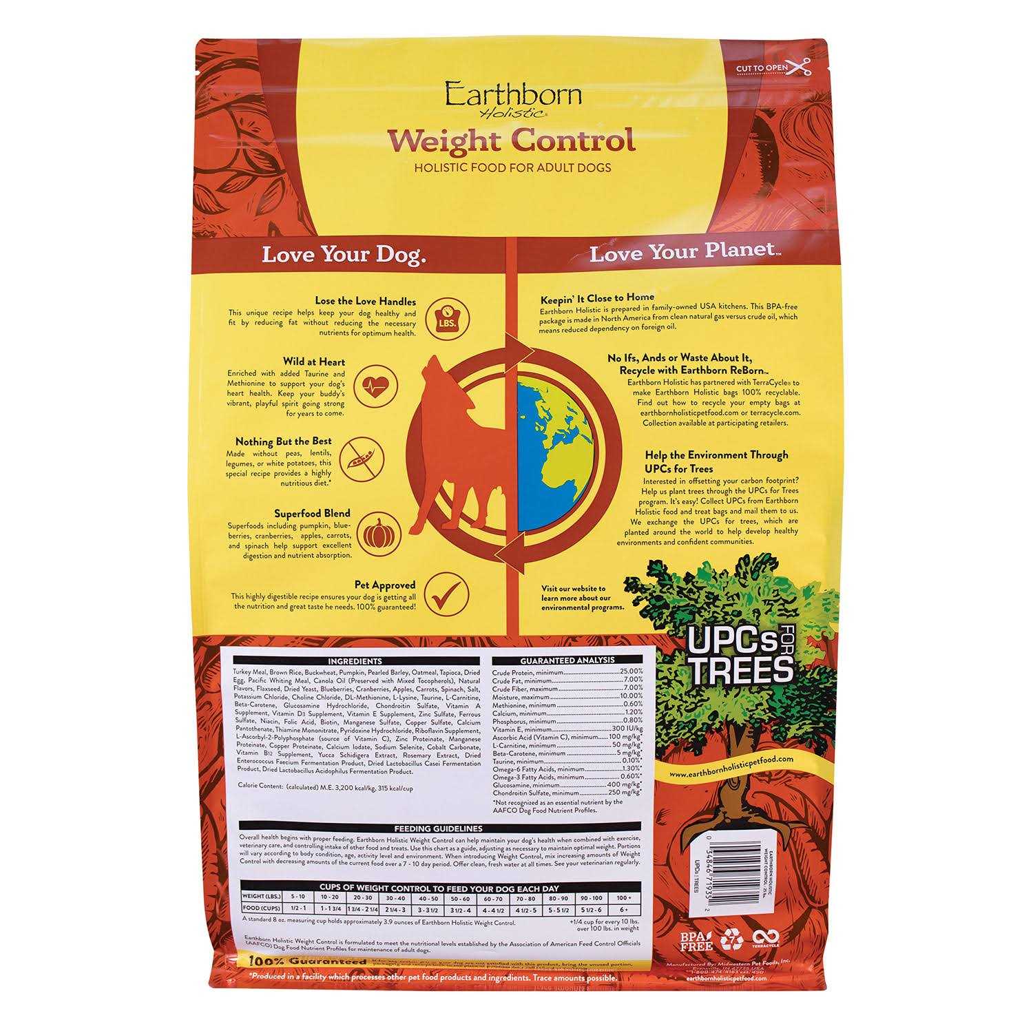 Earthborn Holistic Weight Control Grain Free Dry Dog Food