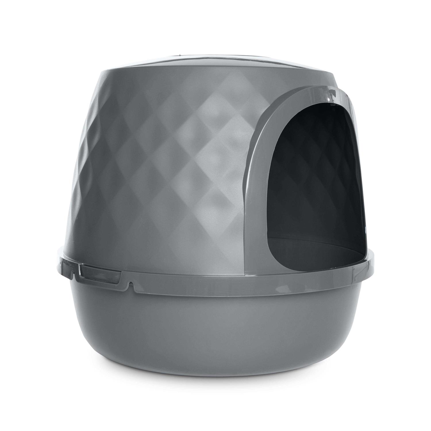 So Phresh Geometric Covered Cat Litter Box