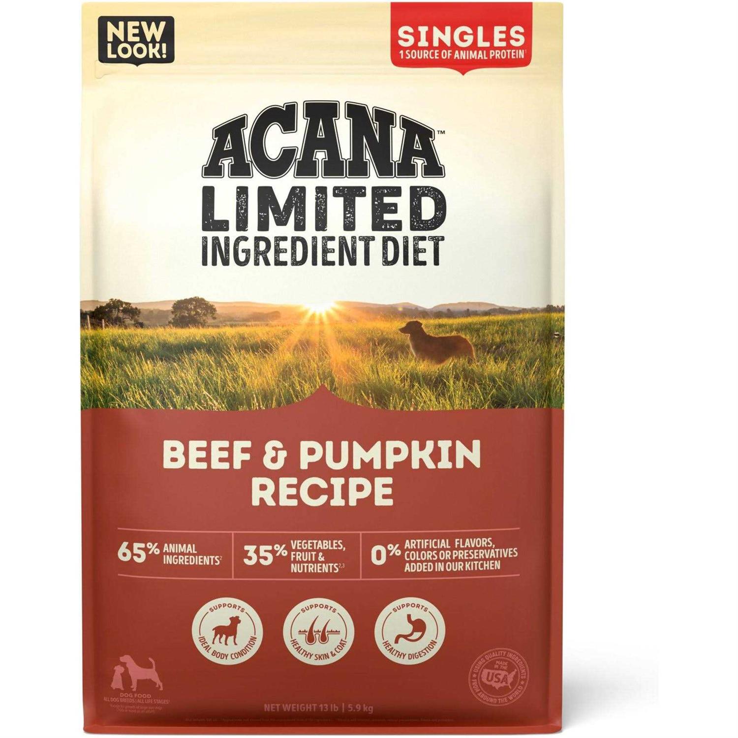 Acana Singles Beef & Pumpkin Dry Dog Food