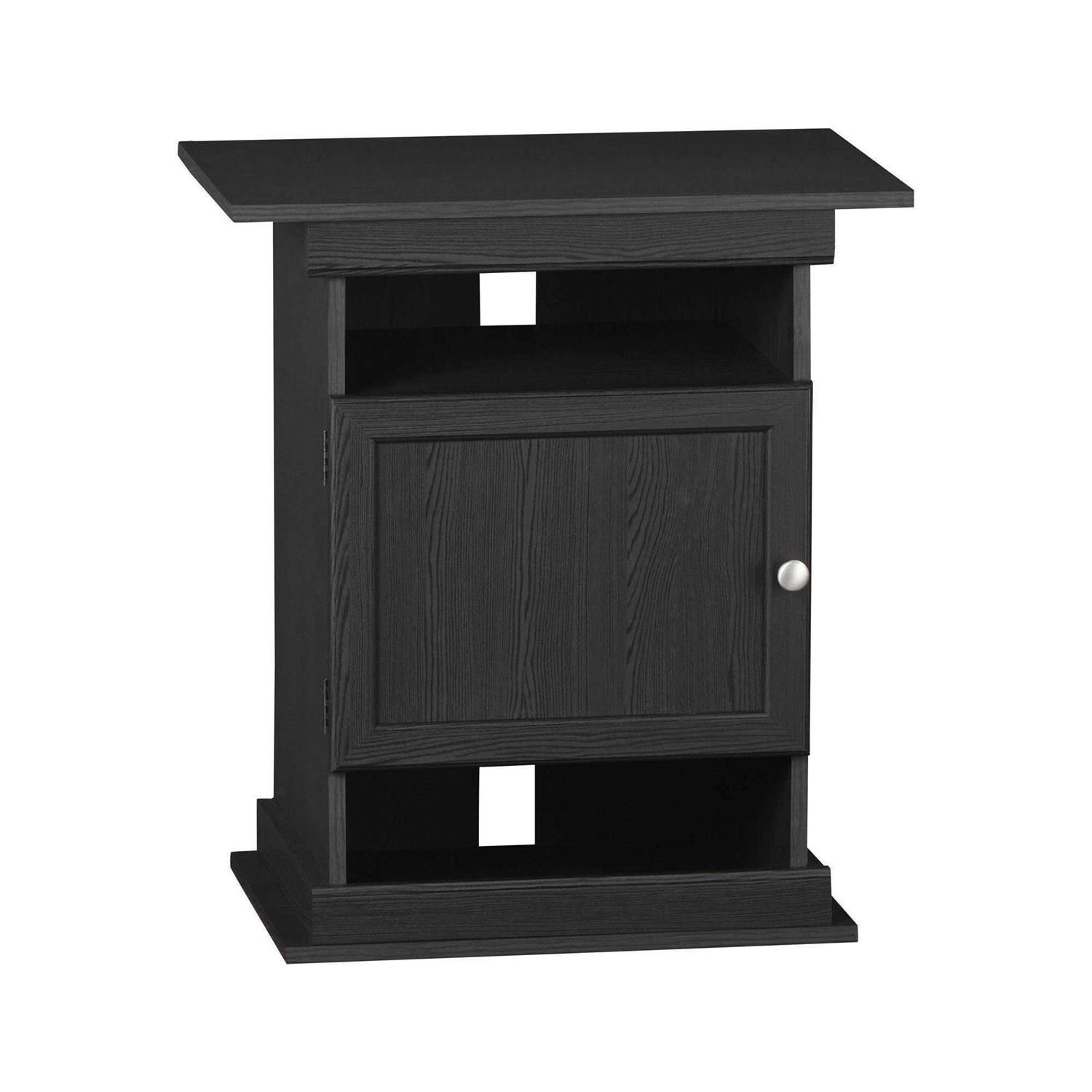 Ollie & Hutch Flipper 10/20 Gallon Aquarium Stand with Storage Black