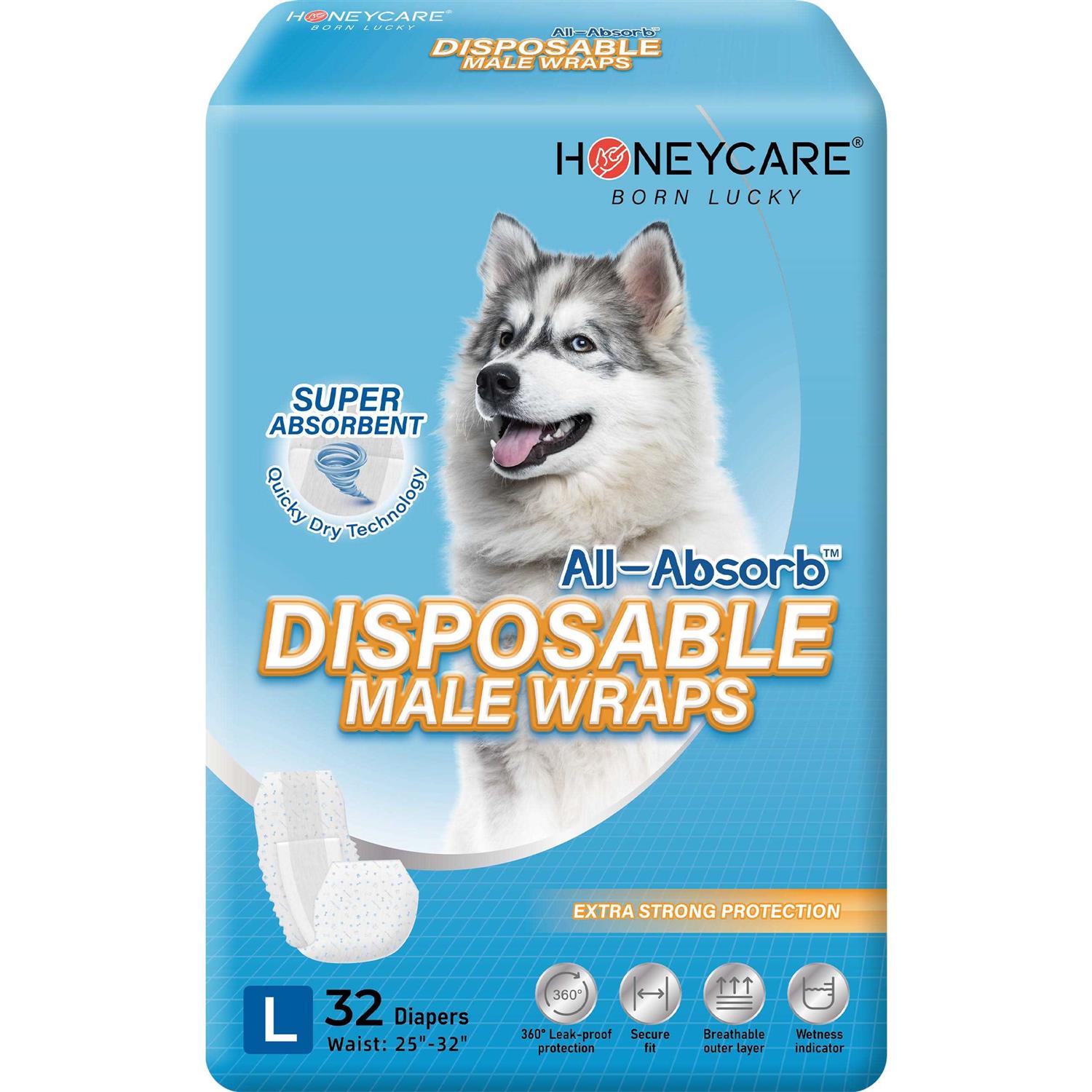 Honey Care All-Absorb A24 Male Dog Wrap