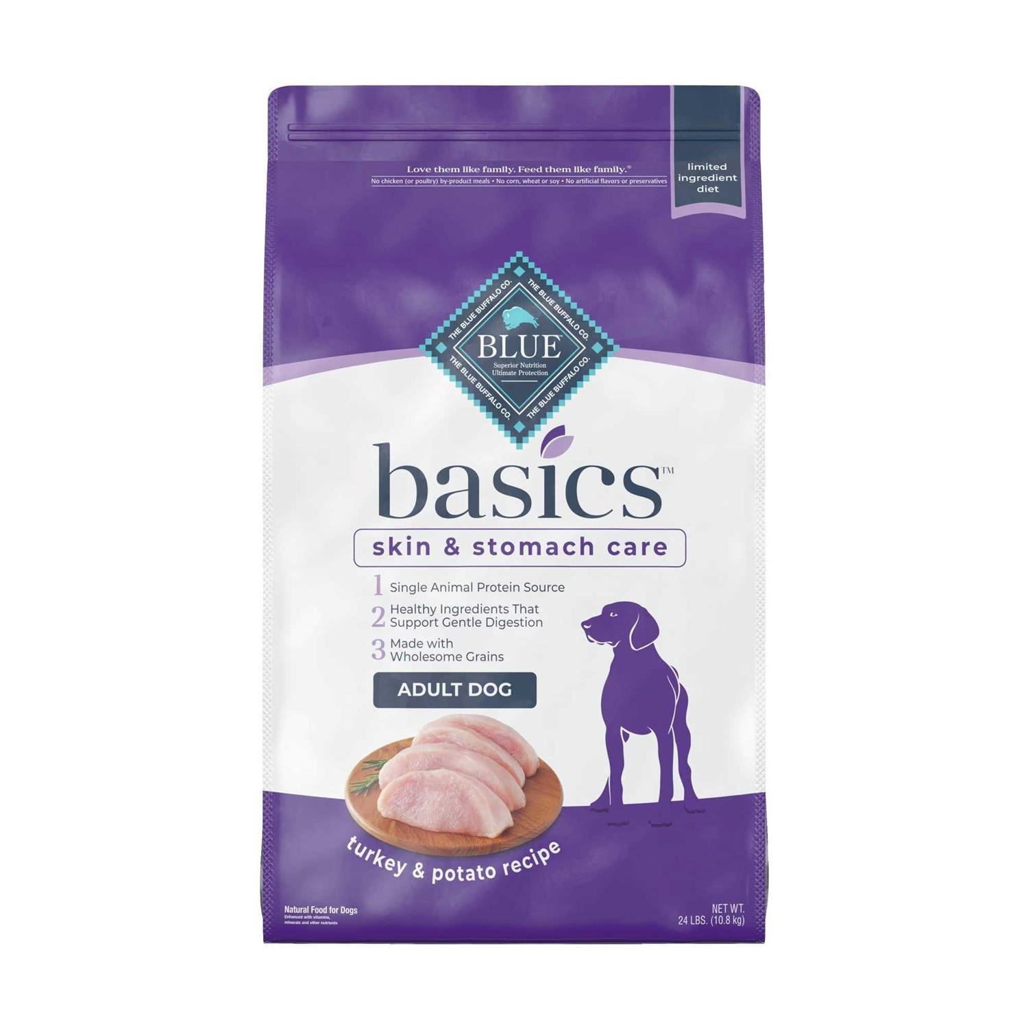 Blue Buffalo Basics Adult Turkey Potato Dry Dog Food