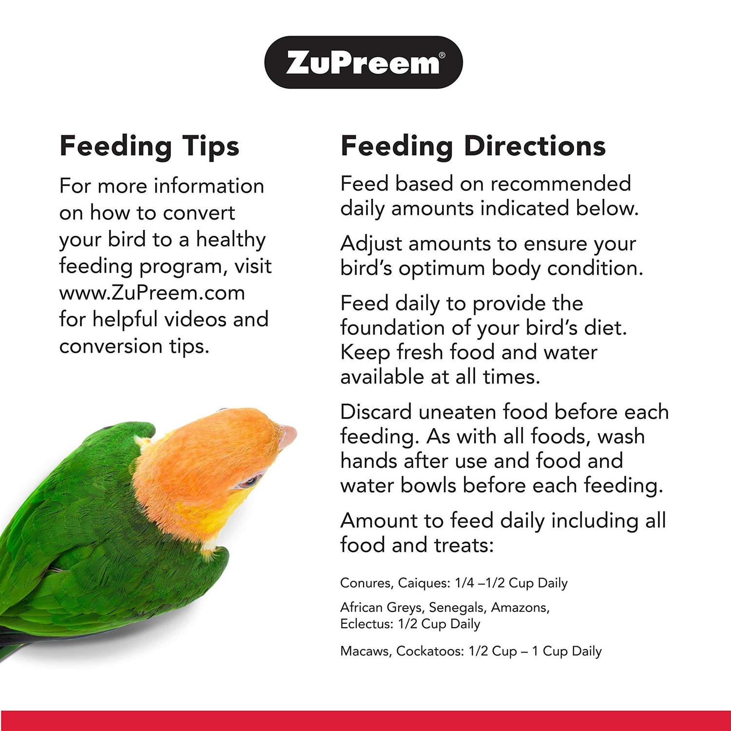 ZuPreem NutBlend Flavor Bird Food