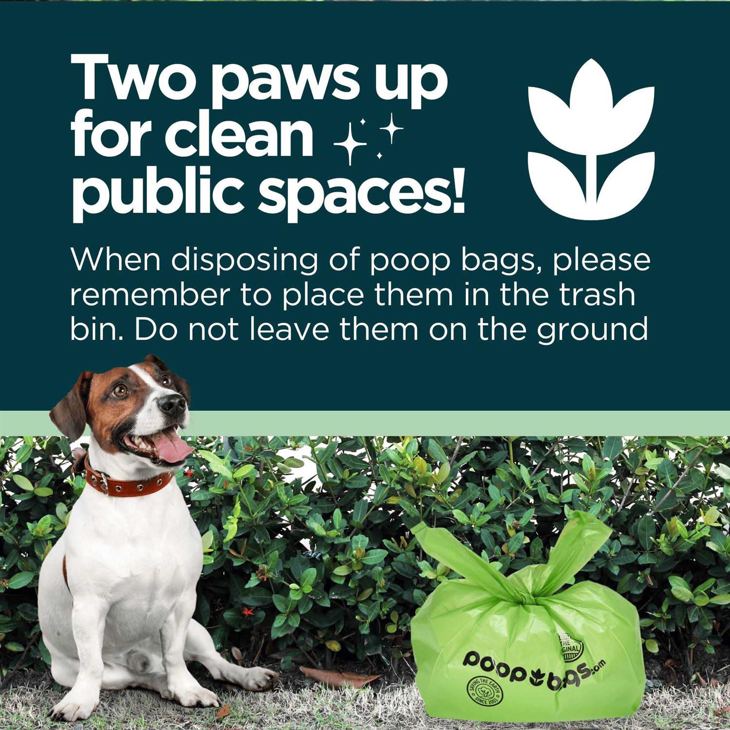 The Original Poop Bags Handle Tie Waste Bags