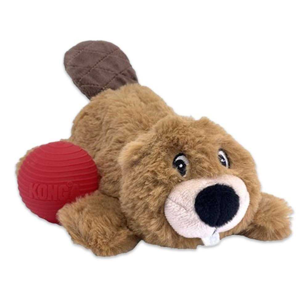 KONG Cozie Pocketz Beaver Dog Toy