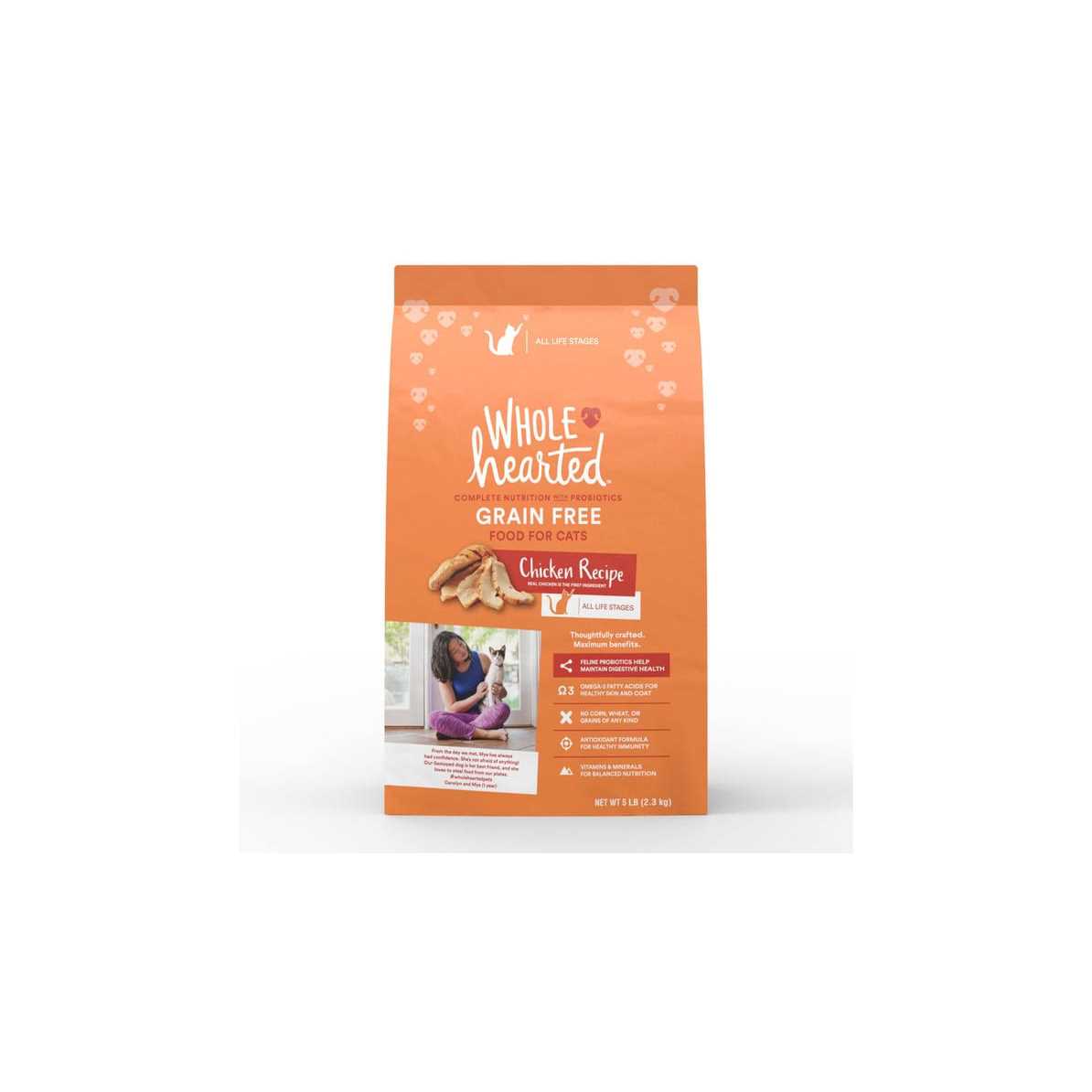 WholeHearted Grain Free Chicken Formula Dry Cat Food