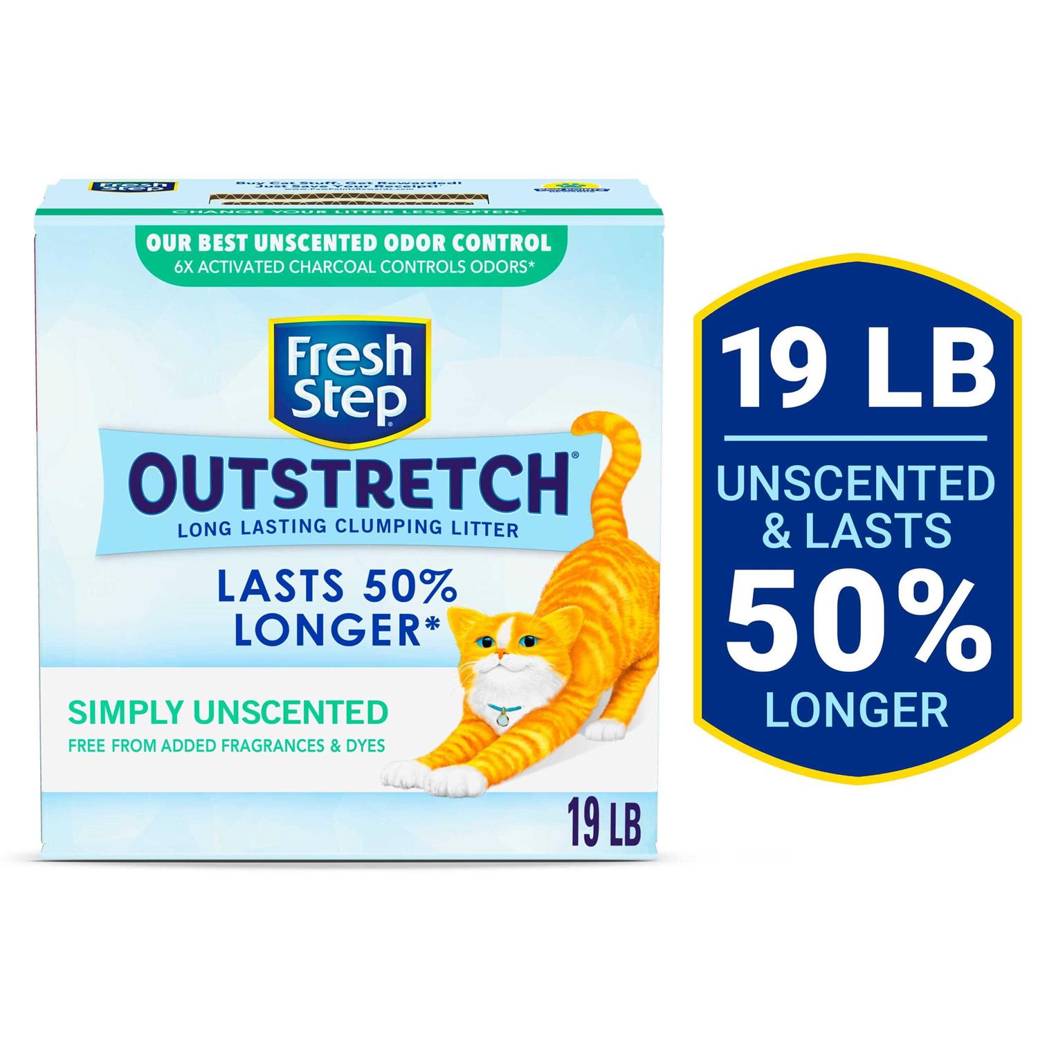 Fresh Step Outstretch Concentrated Clumping Cat Litter Unscented