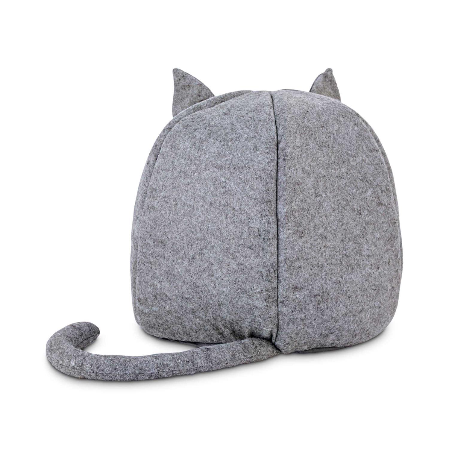 EveryYay Snooze Fest Fellow Feline Hooded Igloo Cat Bed