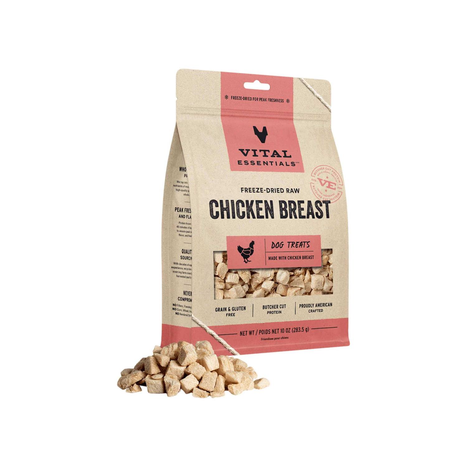 Vital Essentials Dog Treats Freeze Dried Chicken Breast
