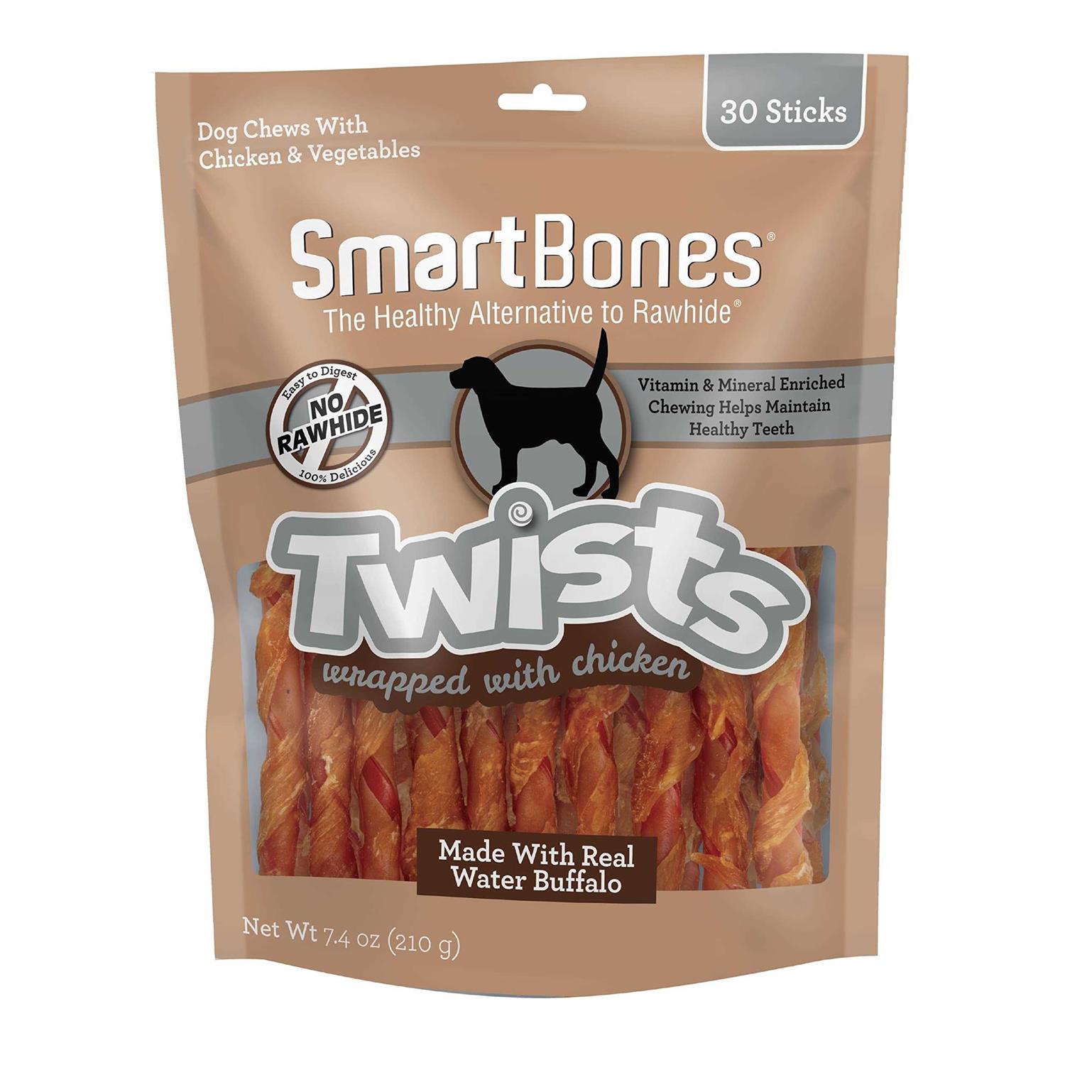 SmartBones Twists Wrapped Chicken Dog Treats