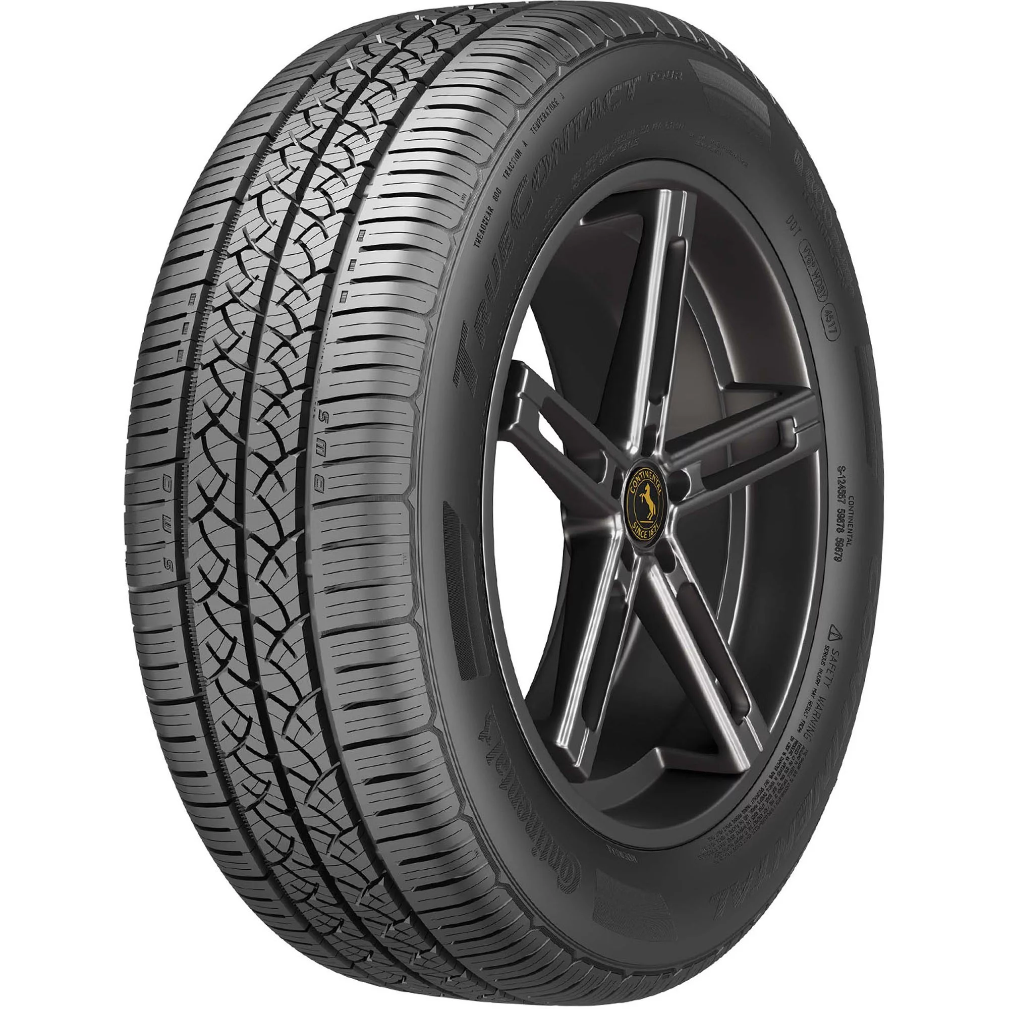 Continental TrueContact Tour 235/60R18 103 H All-Season Passenger Tire Fits: 2017-19 Honda CR-V EX-L. 2018-22 Honda Odyssey EX-L