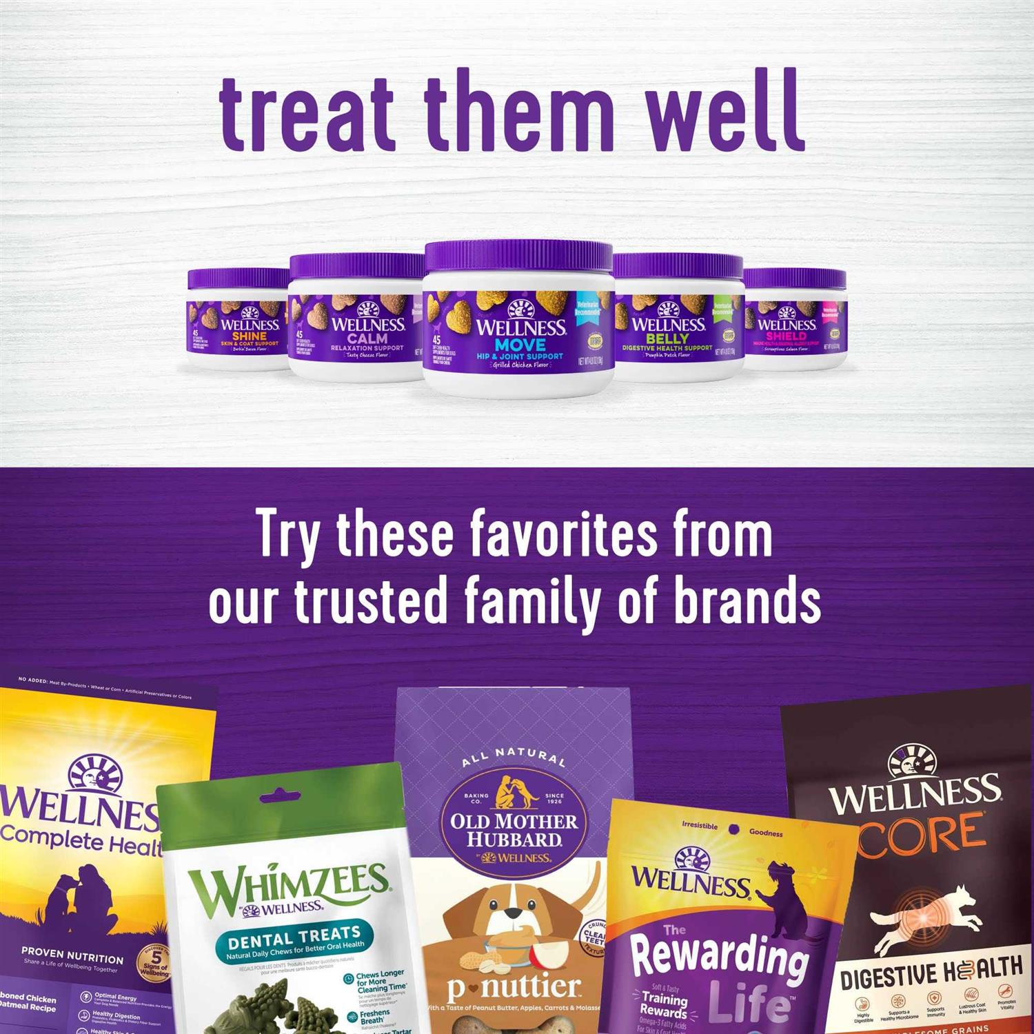 Wellness Pumpkin Patch Flavored Soft Chew Digestive Health Supplements for Dogs