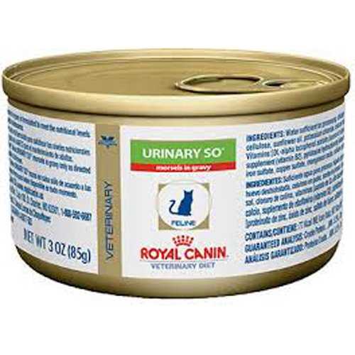 Royal Canin Veterinary Diet Urinary SO Canned Cat Food, 3-oz can