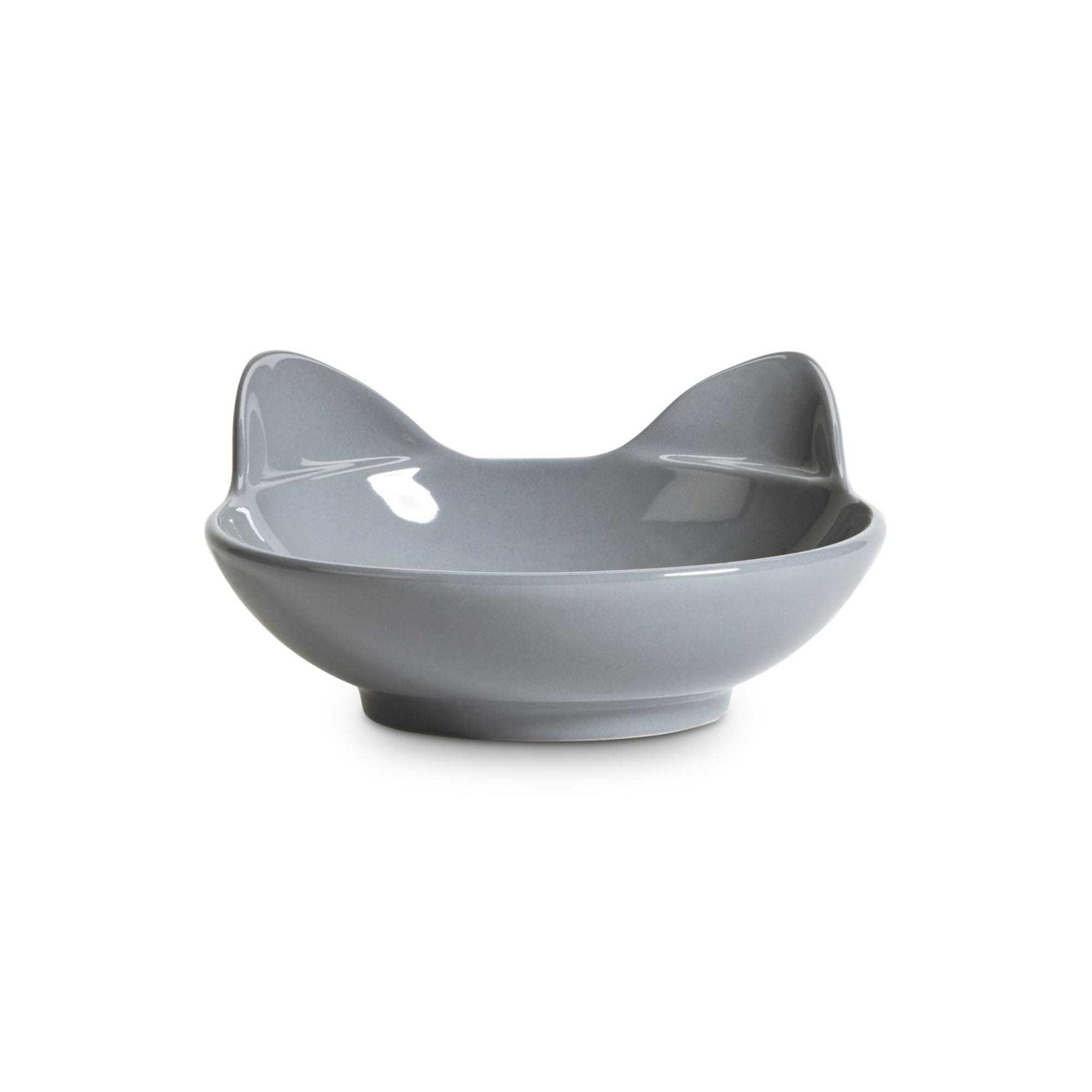 EveryYay Dining In Cat Head Ceramic Cat Bowl