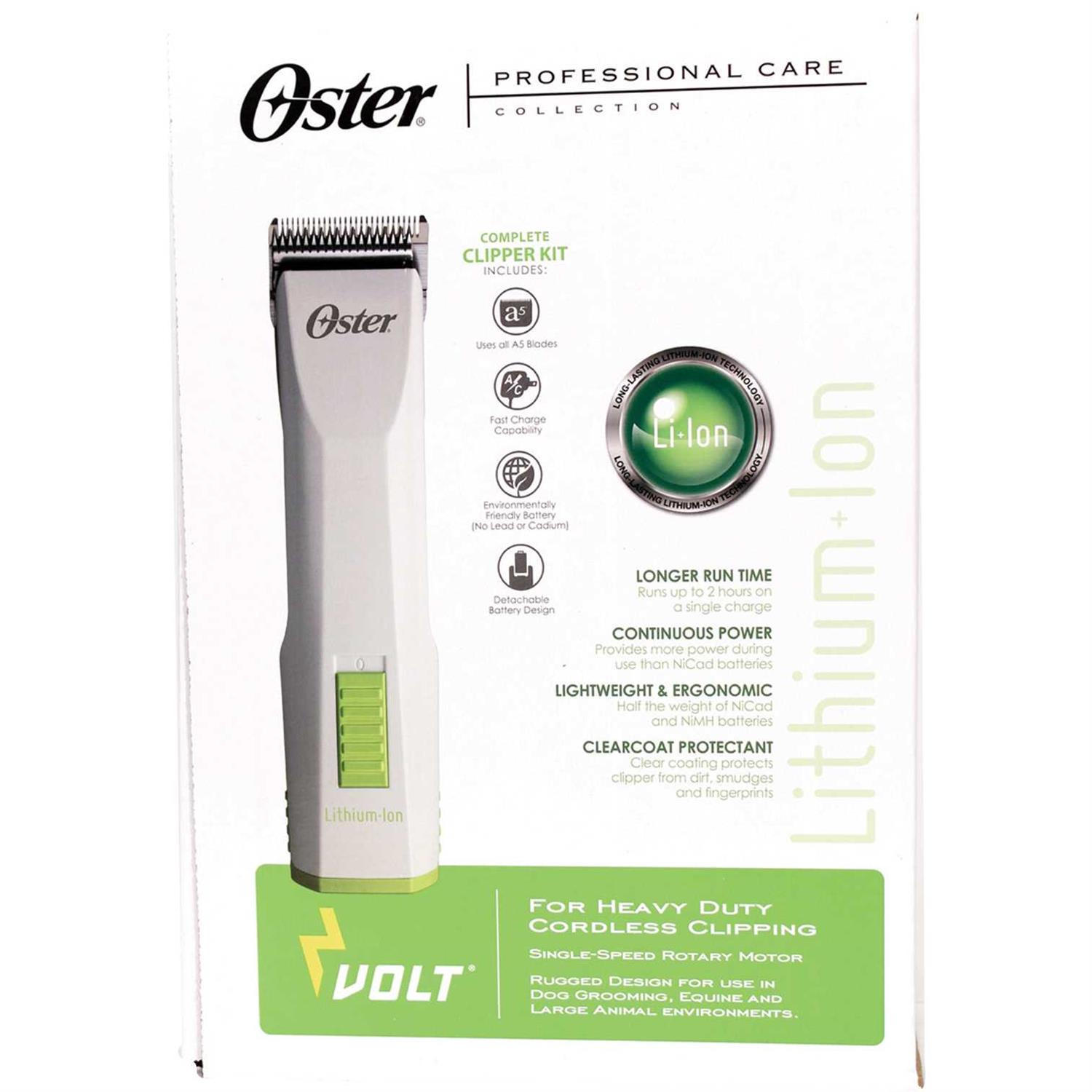 Oster Volt Lithium Ion Cordless Pet Hair Grooming Clipper