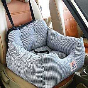 BLOBLO Dog Car Seat Pet Booster Seat Pet Travel Safety Car Seat Dog Bed for Car with Storage Pocket