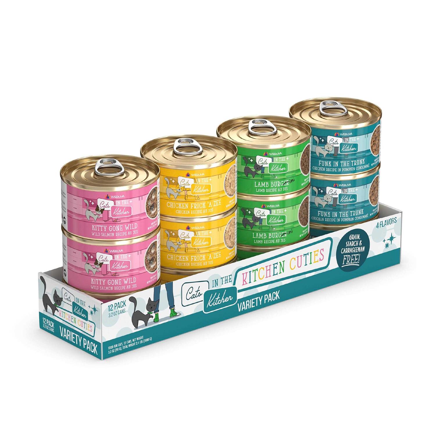 Weruva Cats in the Kitchen Cuties Cat Food Variety Pack