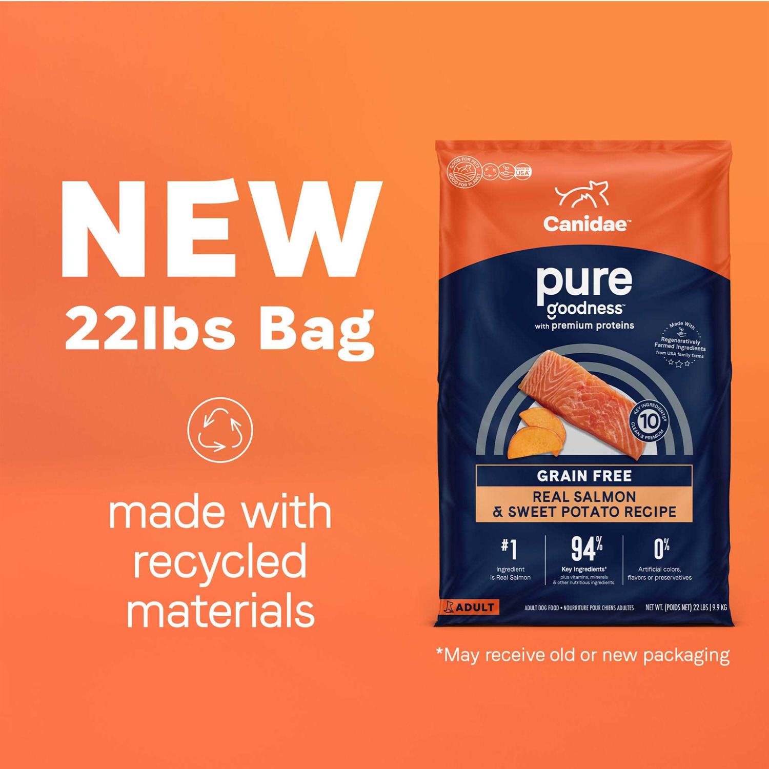 Canidae Pure Grain Free Salmon & Sweet Potato Adult Dry Dog Food