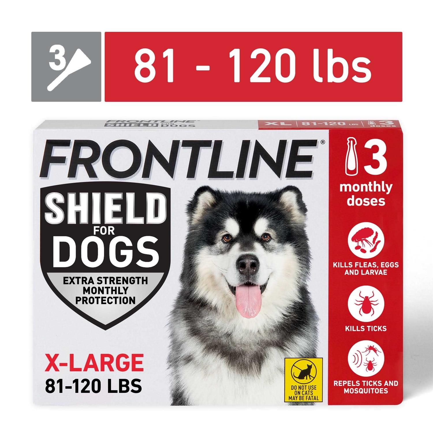 Frontline Shield for Dogs Flea & Tick Treatment