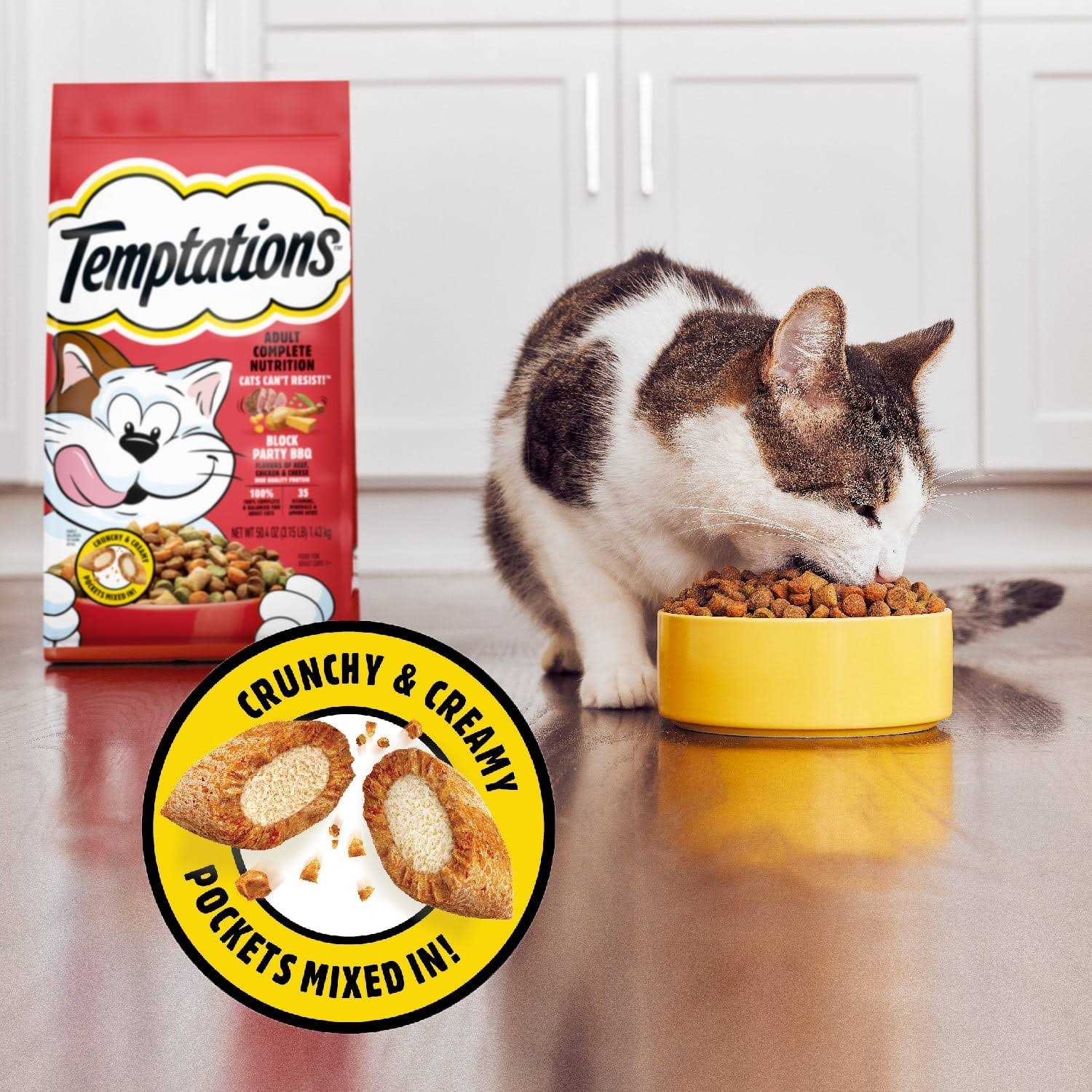 Temptations Block Party BBQ Flavor Adult Dry Cat Food