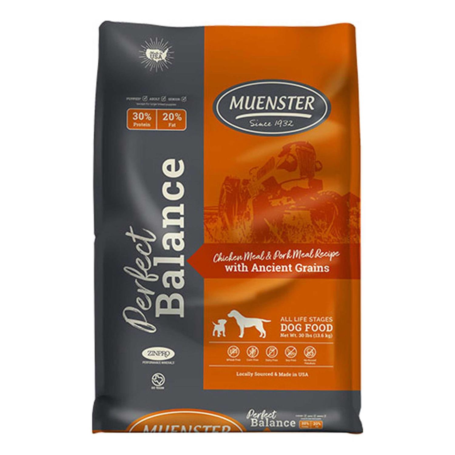 Perfect Balance Chicken Meal & Pork Meal Recipe with Ancient Grains Dog Food