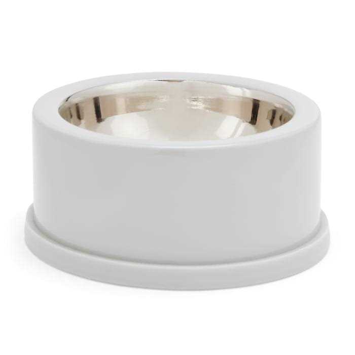 EveryYay Stainless-Steel Grey Dog Bowl