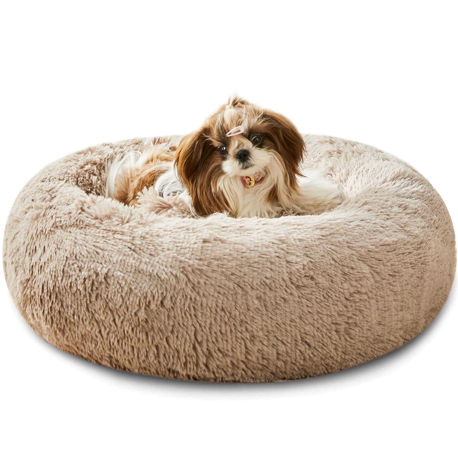 WESTERN HOME WH Western Home Faux Fur Dog Bed & Cat Bed Original Calming Dog Bed for Small Medium Large Pets