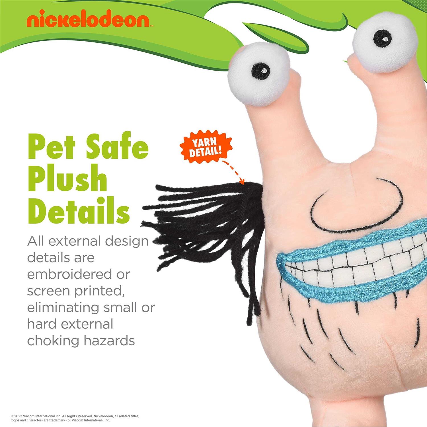 Nickelodeon for Pets Aaahh!!! Real Monsters Krumm 6 Plush Toy for Dogs