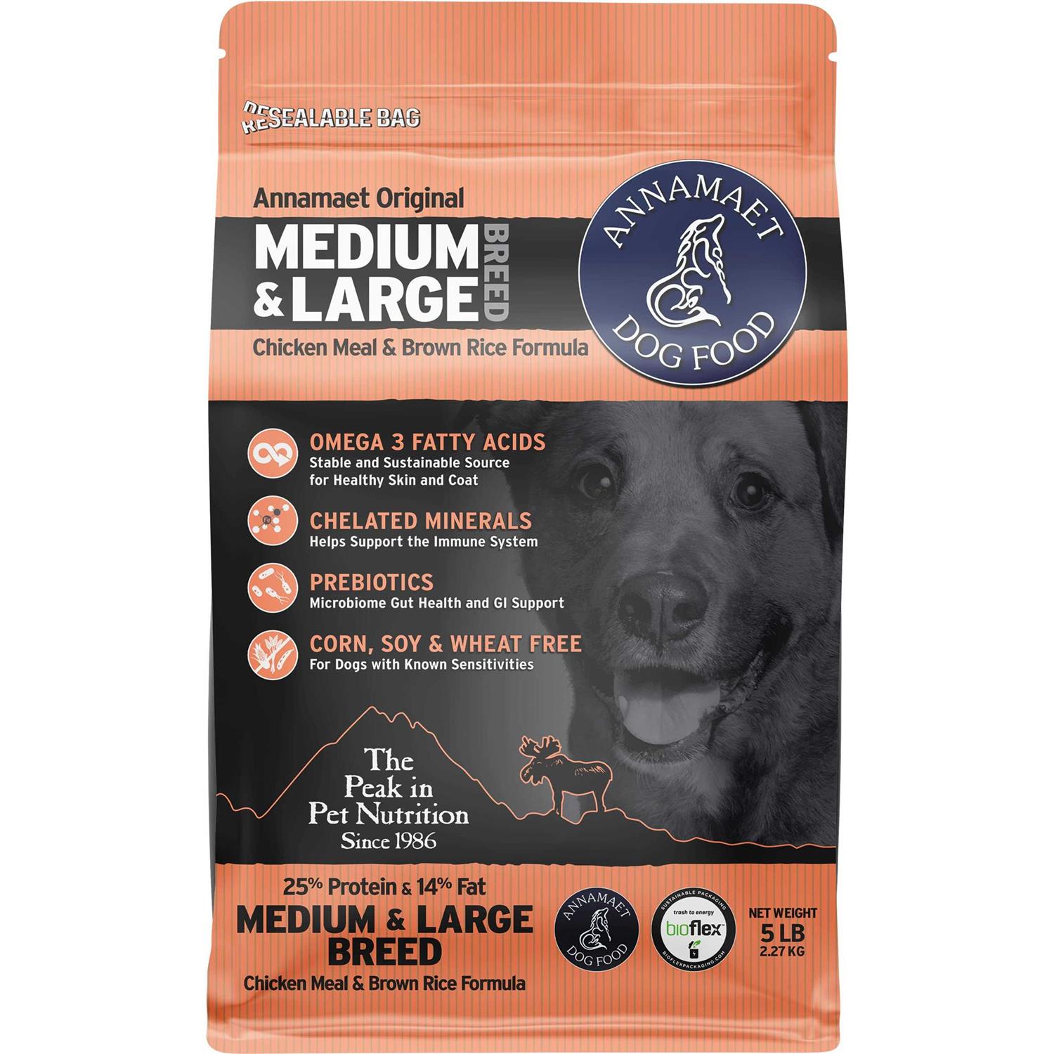 Annamaet 25% Medium & Large Breed Dry Dog Food