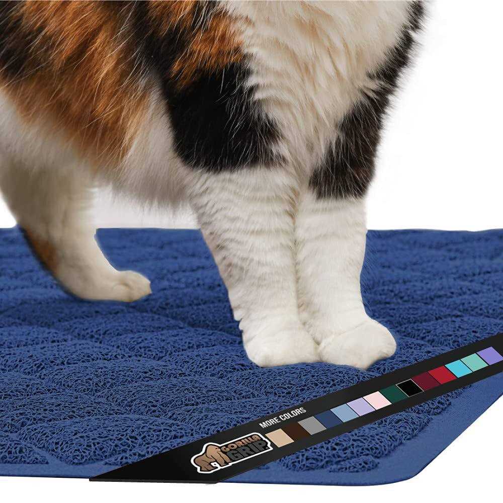 Gorilla Grip The Original 100% Waterproof Cat Litter Box Trapping Mat